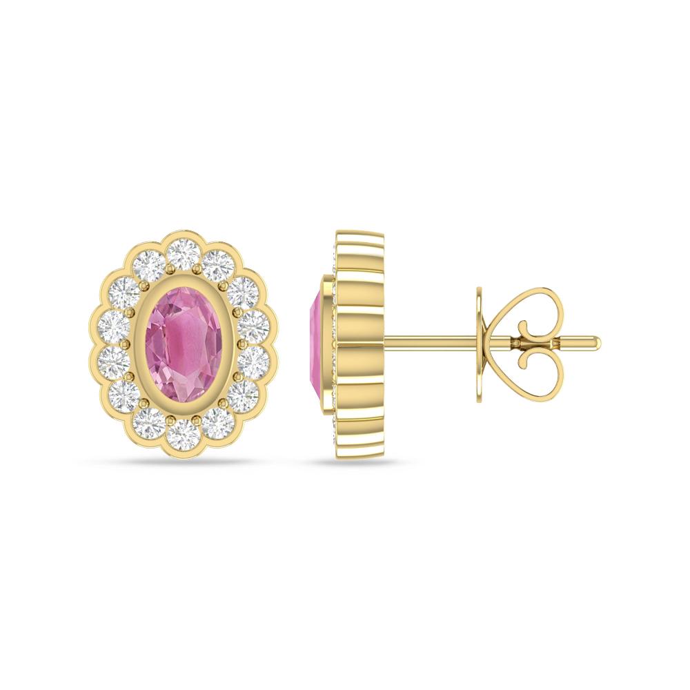 Yellow Gold - Pink Tourmaline
